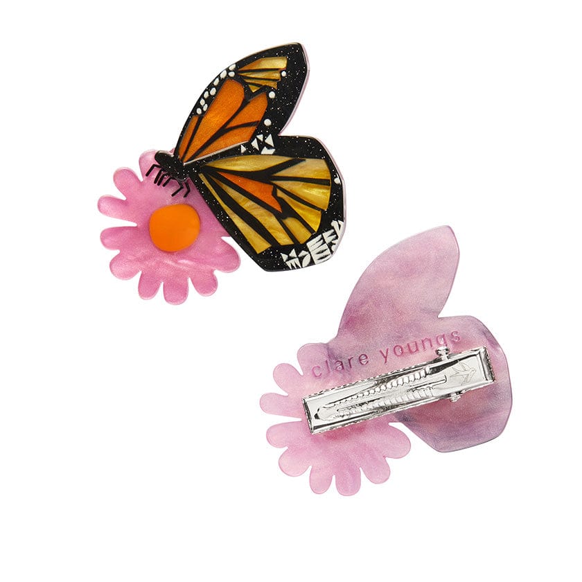 Erstwilder "A Butterfly Named Flutter" Hair Clips Set of 2 with Gift Box