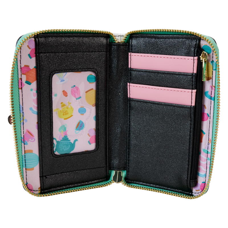 Loungefly Disney Alice in Wonderland Unbirthday Tea Party Tea Cups Zip Around Wallet