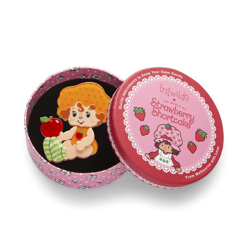 Erstwilder Apple Dumplin' Brooch with Gift Box  ~The World of Strawberry Shortcake~