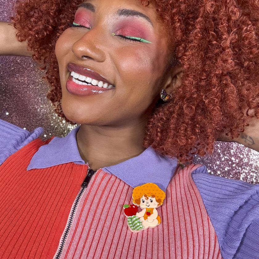 Erstwilder Apple Dumplin' Brooch with Gift Box  ~The World of Strawberry Shortcake~