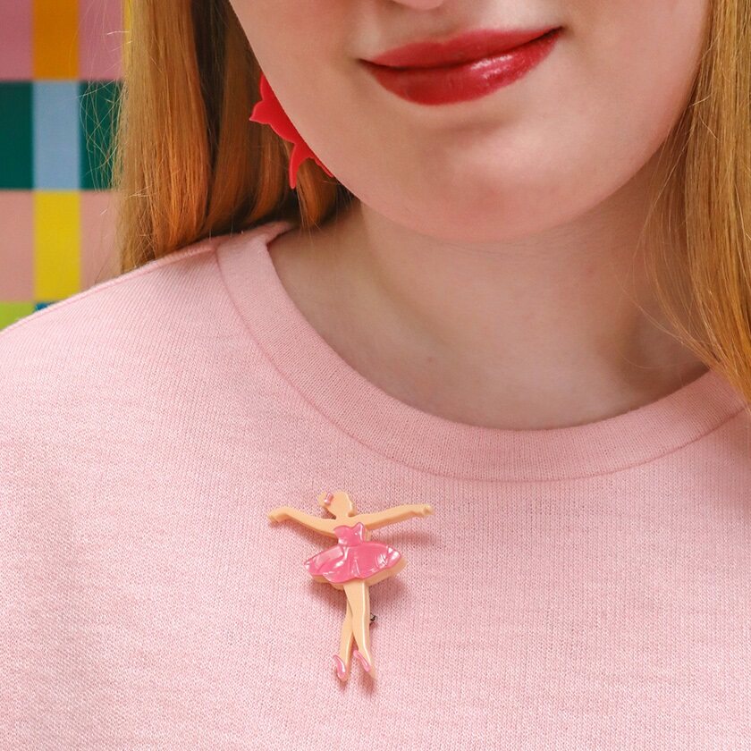 Erstwilder "Ballet Russes" Ballerina Brooch with Gift Box ~Designed in Melbourne~