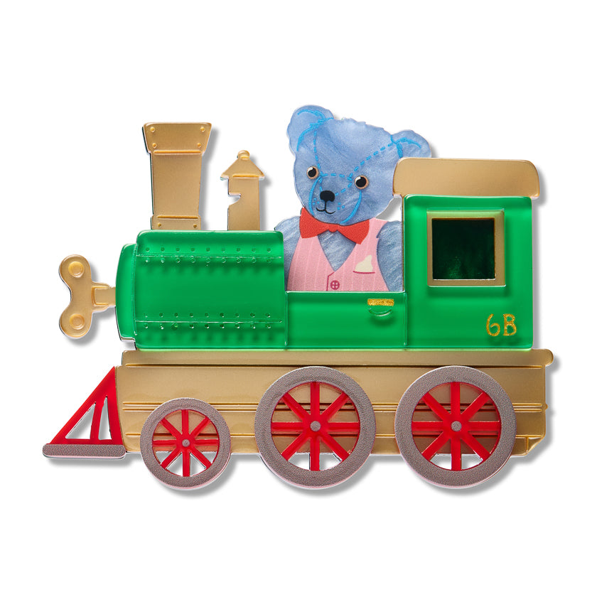 Erstwilder x Fleur Harris Bear Station Brooch ~ The Magic Faraway Tree 2026 Collection ~