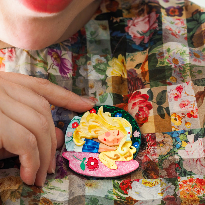 Erstwilder x Pete Cromer Beauty Sleep Sleeping Beauty Brooch ~ Fairy Tales Part 2 Collection ~