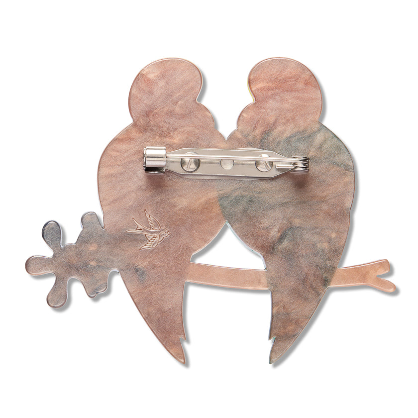 Erstwilder Best Budgies Birds Brooch ~15th Birthday Fan Favorites Collection~