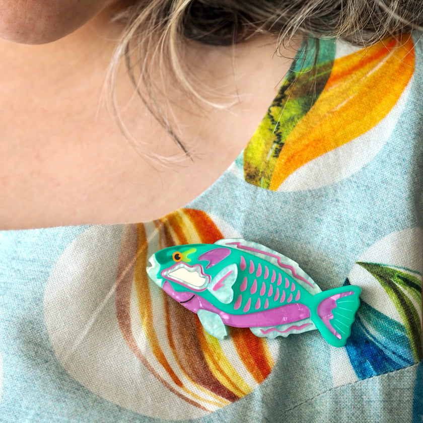 Erstwilder Bleeker's Parrotfish Brooch with Gift Box  ~Great Barrier Reef Collection~