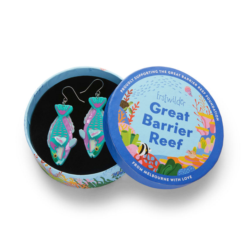 Erstwilder Bleeker's Parrotfish Pierced Earrings with Gift Box ~Great Barrier Reef~