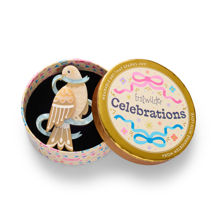 Erstwilder Blue Ribbon Days Dove Brooch ~2026 Celebrations Collection~