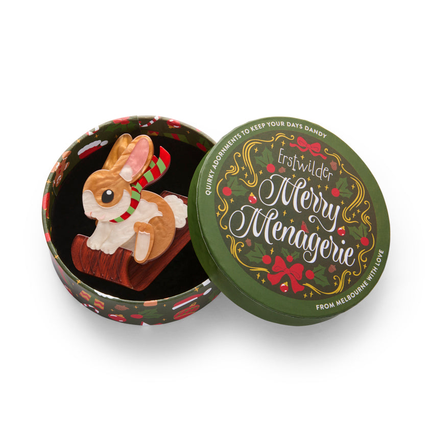 Erstwilder Breezy the Bunny Brooch ~Merry Menagerie Collection~