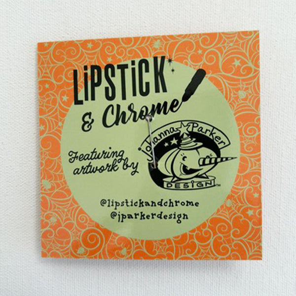 Johanna Parker x Lipstick & Chrome Broomhilda Witch Halloween Brooch