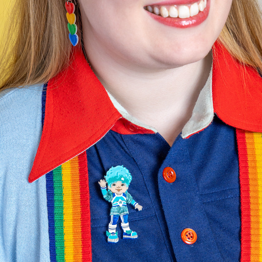 Erstwilder x Rainbow Brite Buddy Blue Brooch ~Rainbow Brite Collection~