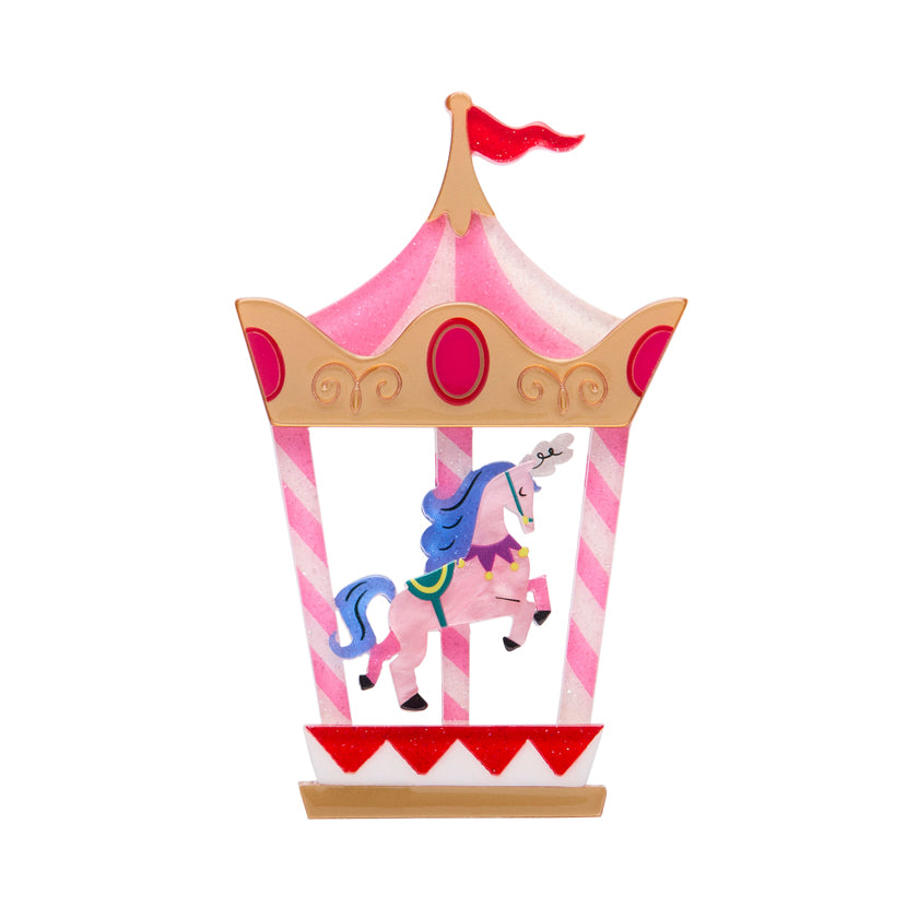 Erstwilder Carousel For One Brooch with Gift Box  ~A Day At The Fair~