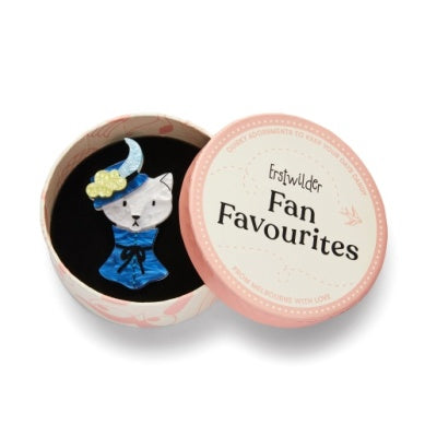 Erstwilder "Cat in a Hat" Brooch with Gift Box ~Designed in Melbourne~