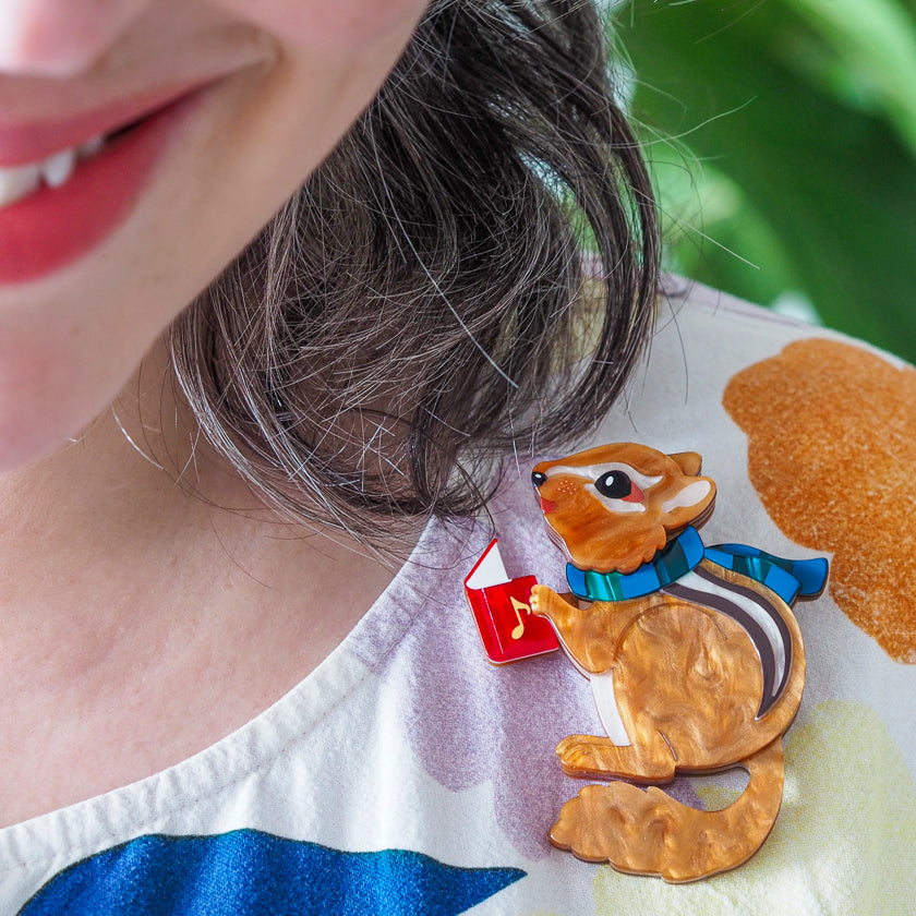 Erstwilder Charlie the Chipmunk Brooch ~Merry Menagerie Collection~