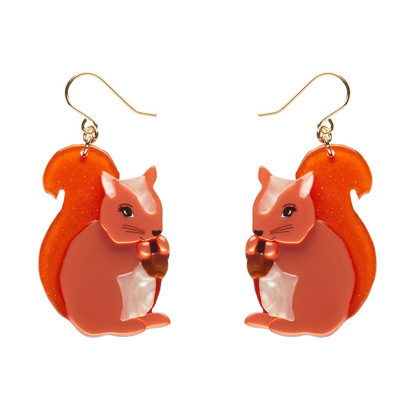 Erstwilder x Fleur Harris Cheeky Squirrel Drop Pierced Earrings ~Designed in Melbourne~