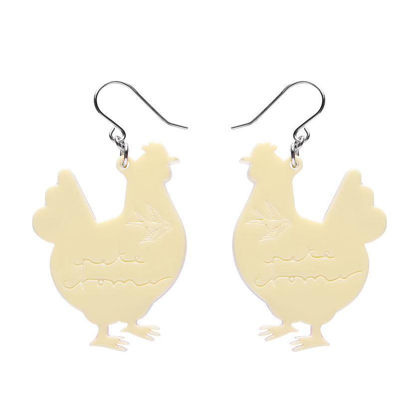 Erstwilder x Pete Cromer Clara the Chicken Drop Earrings ~2026 Easter Collection~
