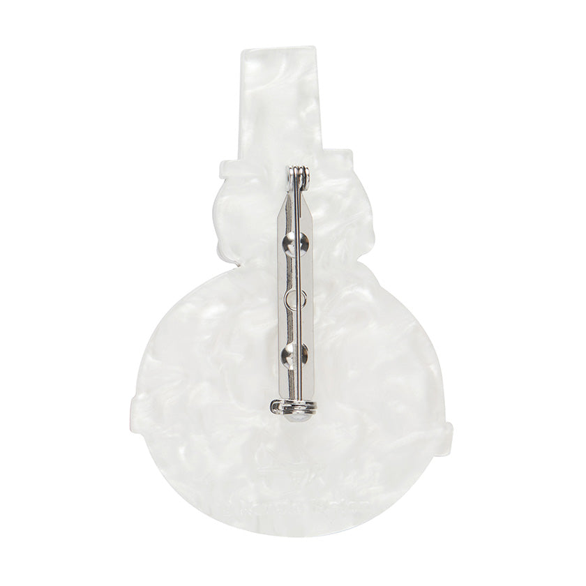 Erstwilder Cozy Christmas Chap Snowman Brooch ~Merry Kitschmas Collection~