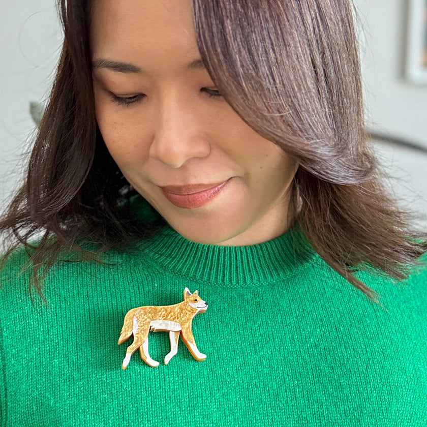 Erstwilder Dave the Dingo Brooch ~Australiana 2025 Collection~