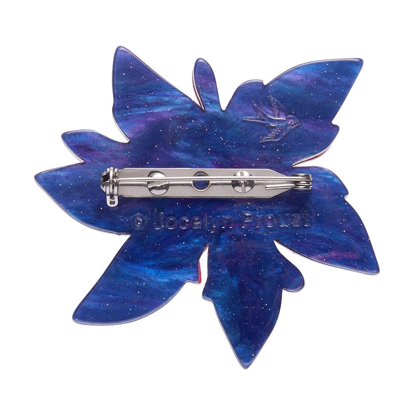 Erstwilder "Dawn of December" Christmas Bush Flower Brooch with Gift Box