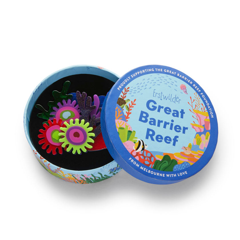 Erstwilder Deep Reef Corals Brooch with Gift Box  ~Great Barrier Reef Collection~