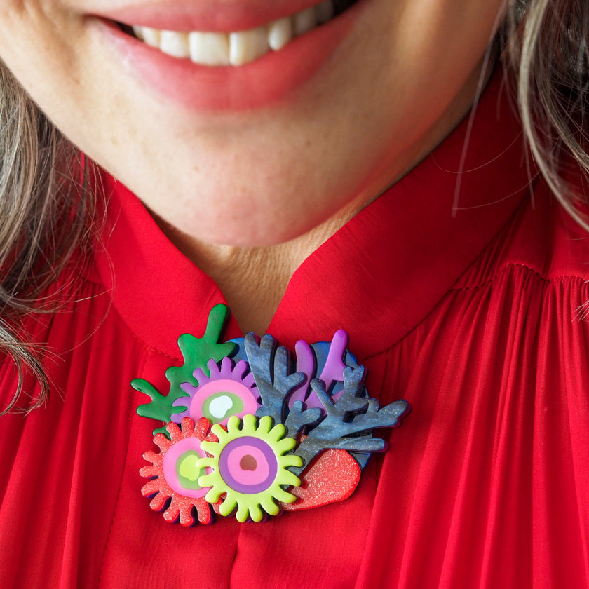 Erstwilder Deep Reef Corals Brooch with Gift Box  ~Great Barrier Reef Collection~