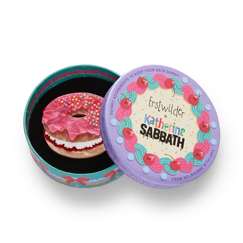 Erstwilder x Katherine Sabbath Donut Cake Brooch ~Designed in Melbourne~