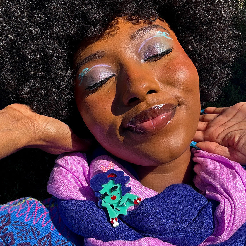 Erstwilder Drop Dead Gorgeous Halloween Brooch Designed in Australia