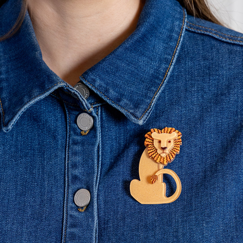 Erstwilder Elkan the Untameable Lion Brooch ~ Fan Favourites 2026 Collection~ *GIFT WITH PURCHASE ONLY*