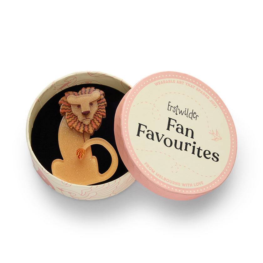 Erstwilder Elkan the Untameable Lion Brooch ~ Fan Favourites 2026 Collection~ *GIFT WITH PURCHASE ONLY*