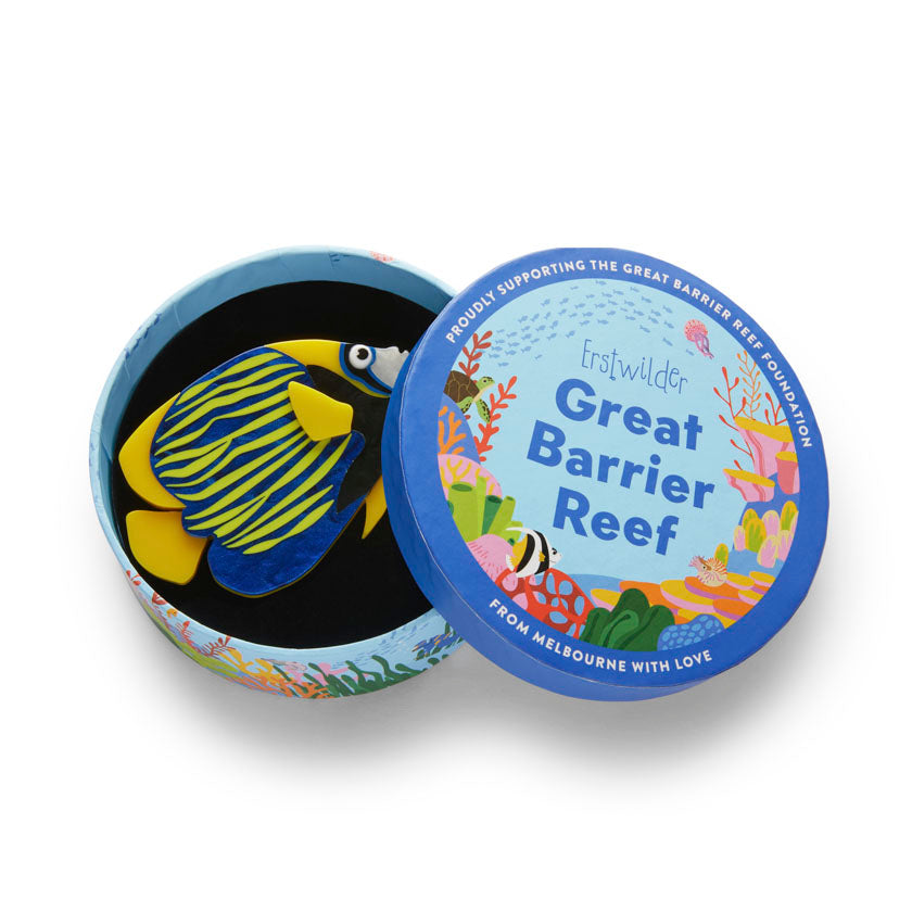 Erstwilder Emperor Angelfish Brooch with Gift Box  ~Great Barrier Reef Collection~