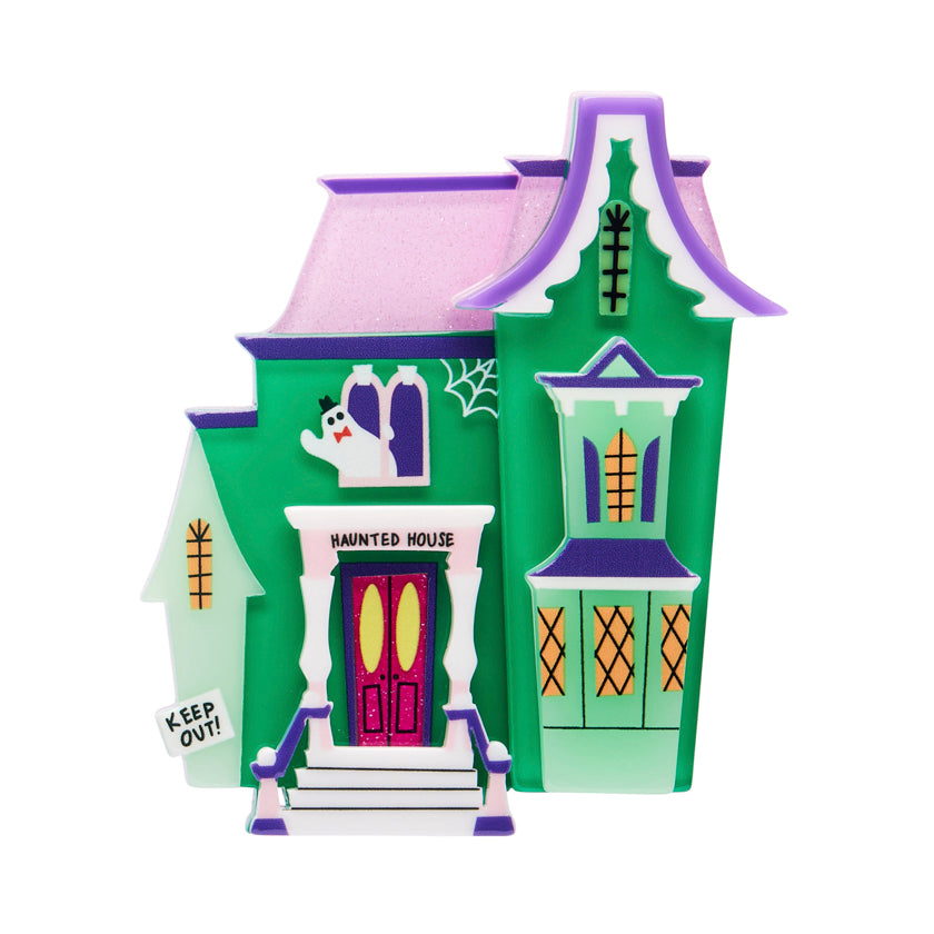 Erstwilder Enter If You Dare Haunted House Brooch with Gift Box ~A Day At The Fair~