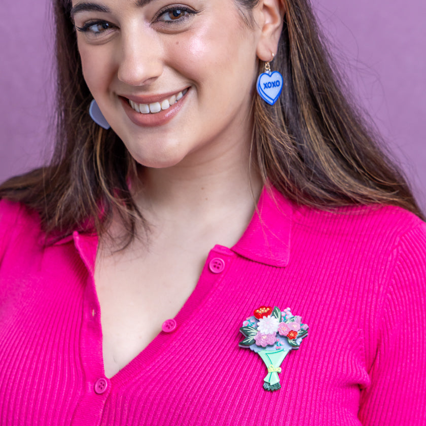 Erstwilder Ever After Blooms Bouquet Brooch ~Sweet Valentine Collection~