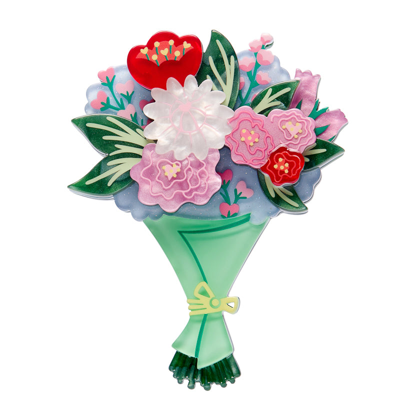 Erstwilder Ever After Blooms Bouquet Brooch ~Sweet Valentine Collection~