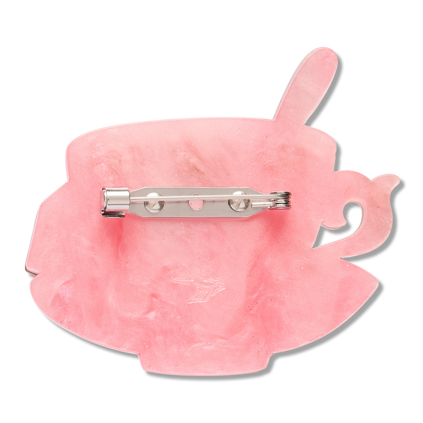 Erstwilder Fancy A Cuppa Tea Cup Brooch ~15th Birthday Fan Favorites Collection~