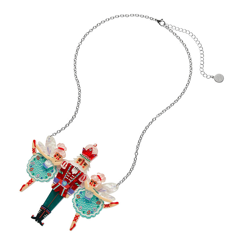 Erstwilder Festive Fairy Tale Nutcracker Ballet Necklace ~Merry Kitschmas Collection~