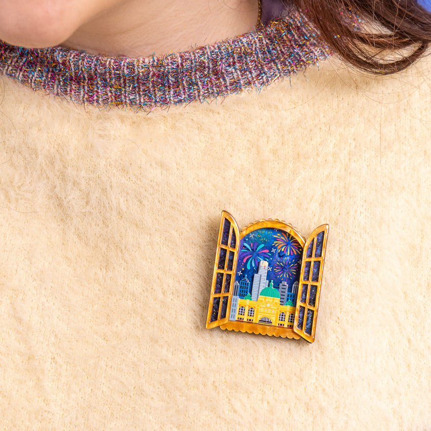 Erstwilder Fireworks Far & Wide Brooch ~2026 Celebrations Collection~