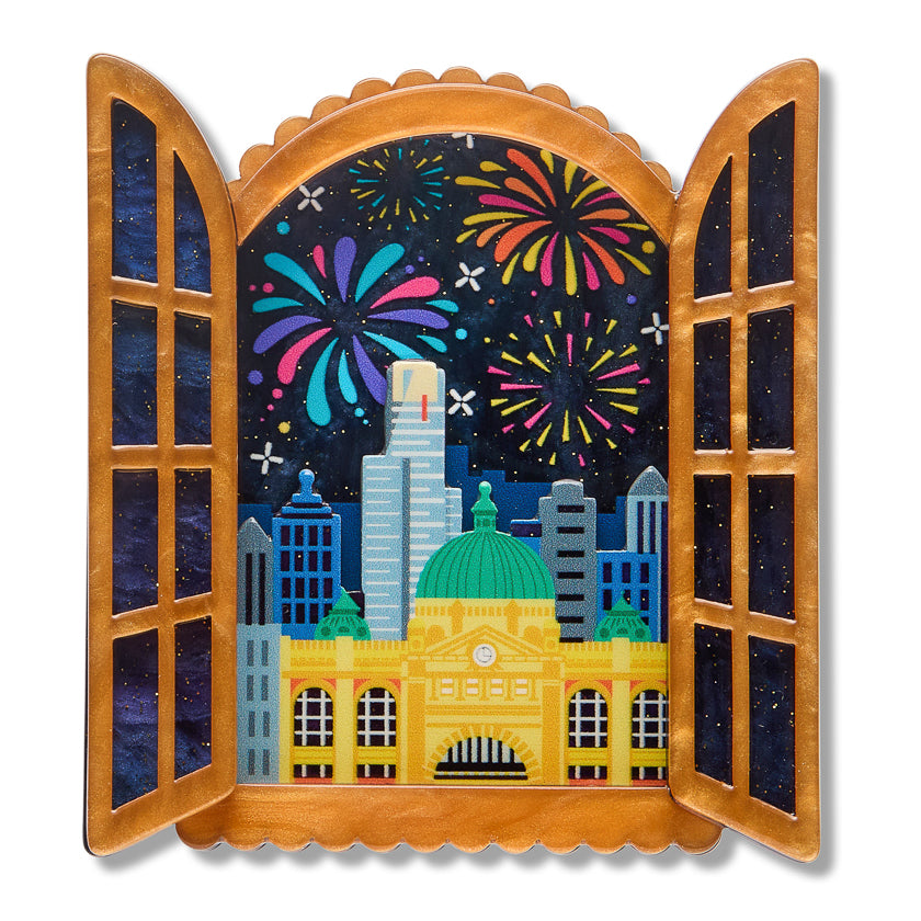 Erstwilder Fireworks Far & Wide Brooch ~2026 Celebrations Collection~