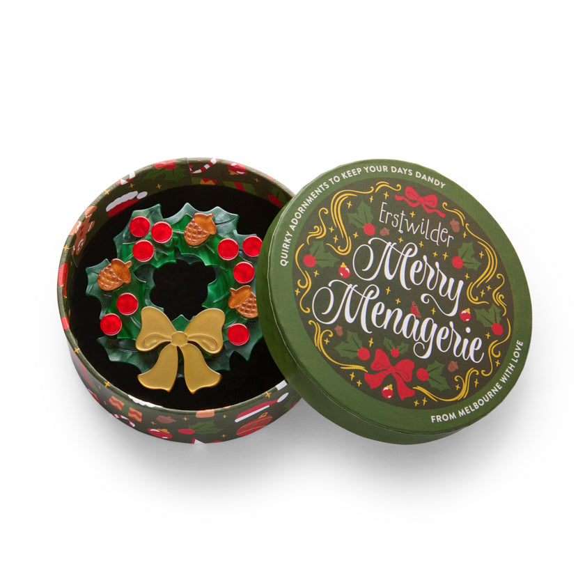 Erstwilder Forest Wreath Brooch ~Merry Menagerie Collection~