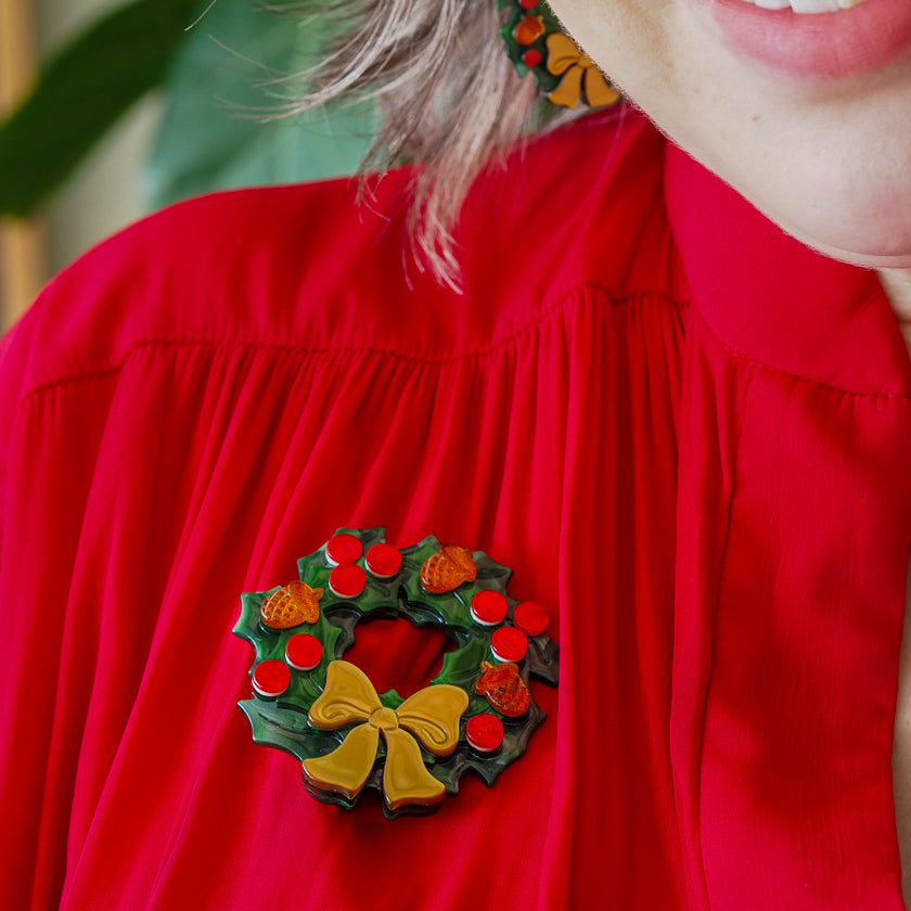 Erstwilder Forest Wreath Brooch ~Merry Menagerie Collection~