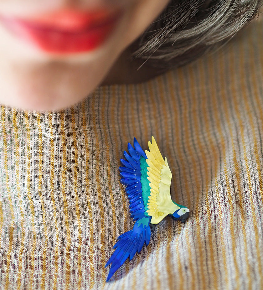 Erstwilder "Frida's Parrot" Frida Kahlo Brooch with Gift Box ~Designed in Melbourne~