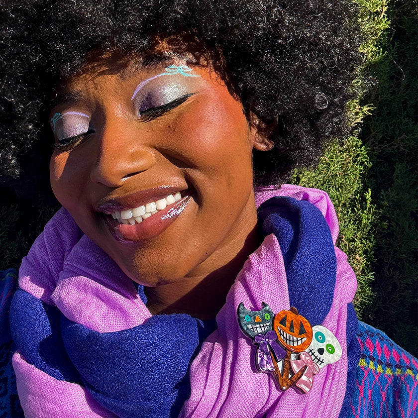 Erstwilder Friends that Scare Together Halloween Brooch Designed in Australia