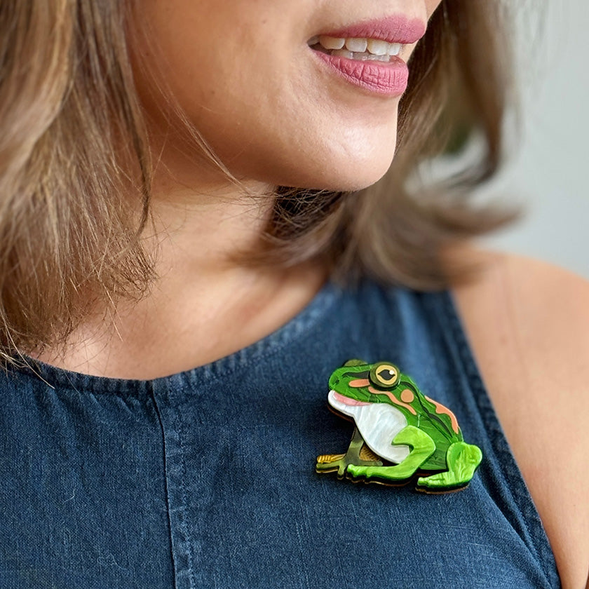 Erstwilder Frodo the Frog Brooch ~Australiana Collection~