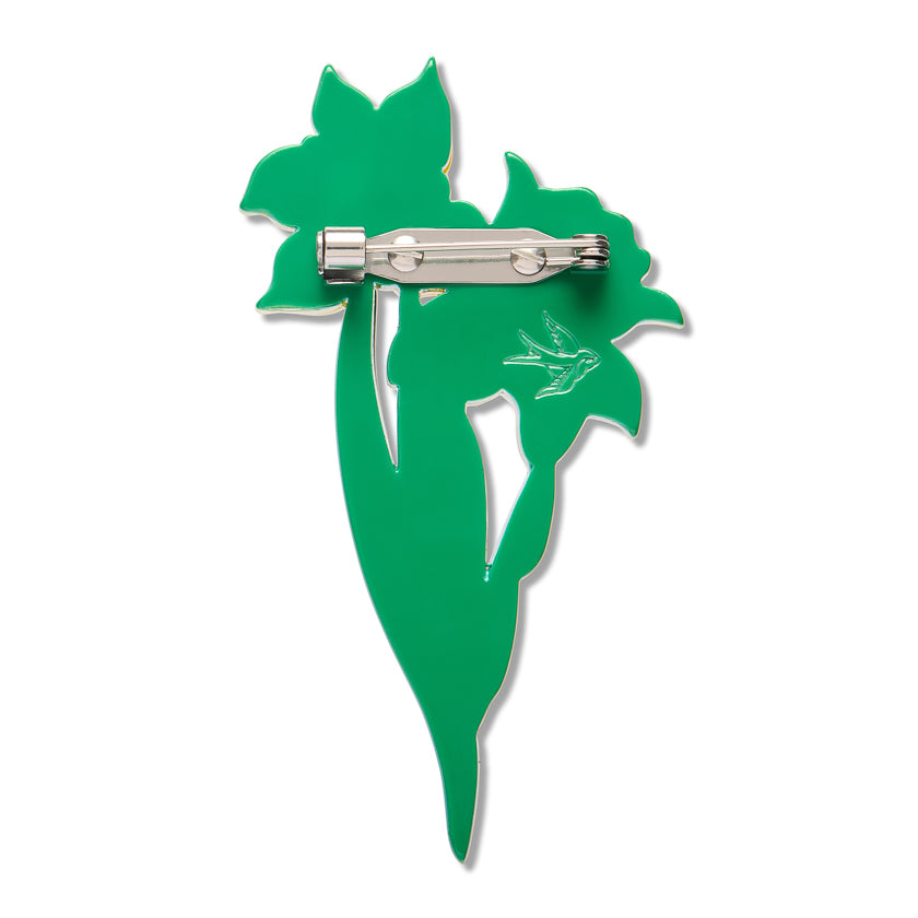 Erstwilder Garden Goddess Daffodil Floral Brooch ~15th Birthday Fan Favorites Collection~