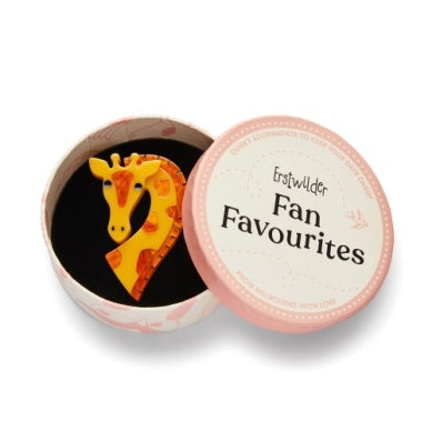 Erstwilder "Gingerly Awaiting Gina" Giraffe Brooch with Gift Box ~Designed in Melbourne~