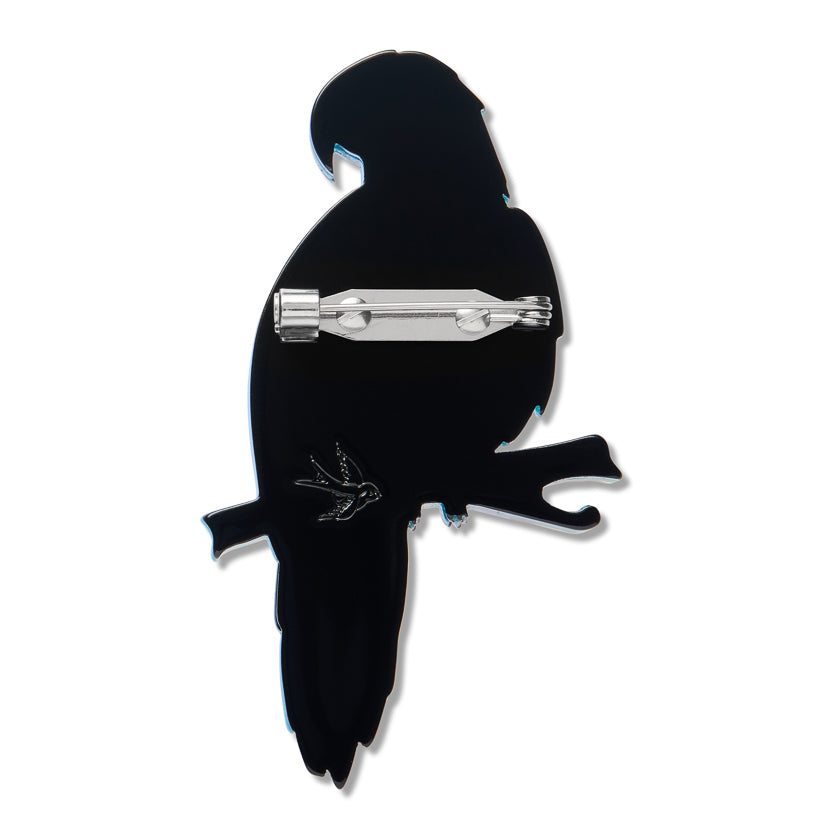 Erstwilder Glaucous Macaw Parrot Brooch ~ 2026 The Rarest Kind Collection ~