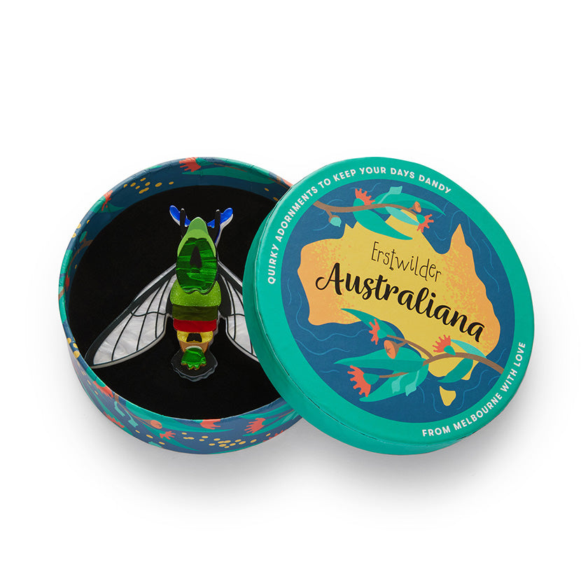 Erstwilder Glimmer the Hawk Moth Brooch ~Australiana Collection~