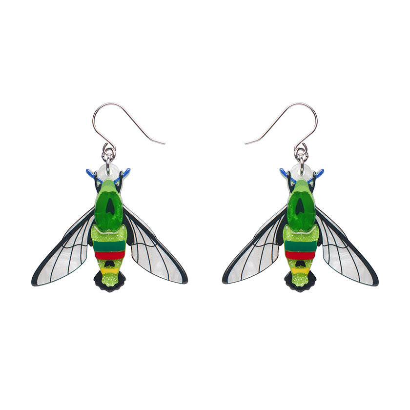 Erstwilder Glimmer the Hawk Moth Pierced Earrings ~Australiana Collection~