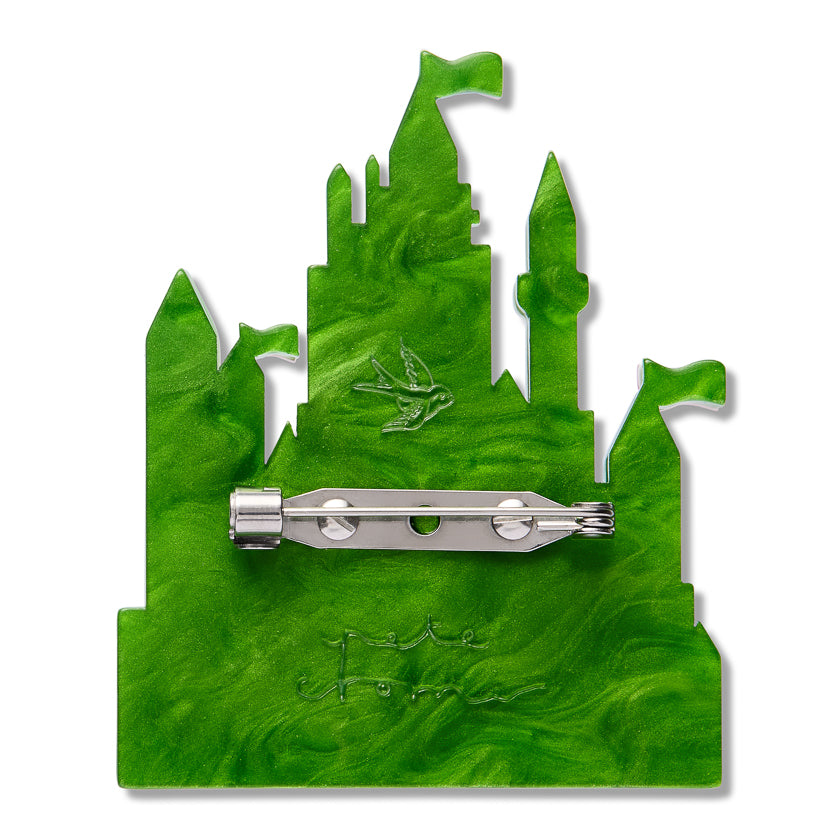 Erstwilder x Pete Cromer In a Land Far Away Green Castle Brooch *GIFT WITH PURCHASE ONLY*