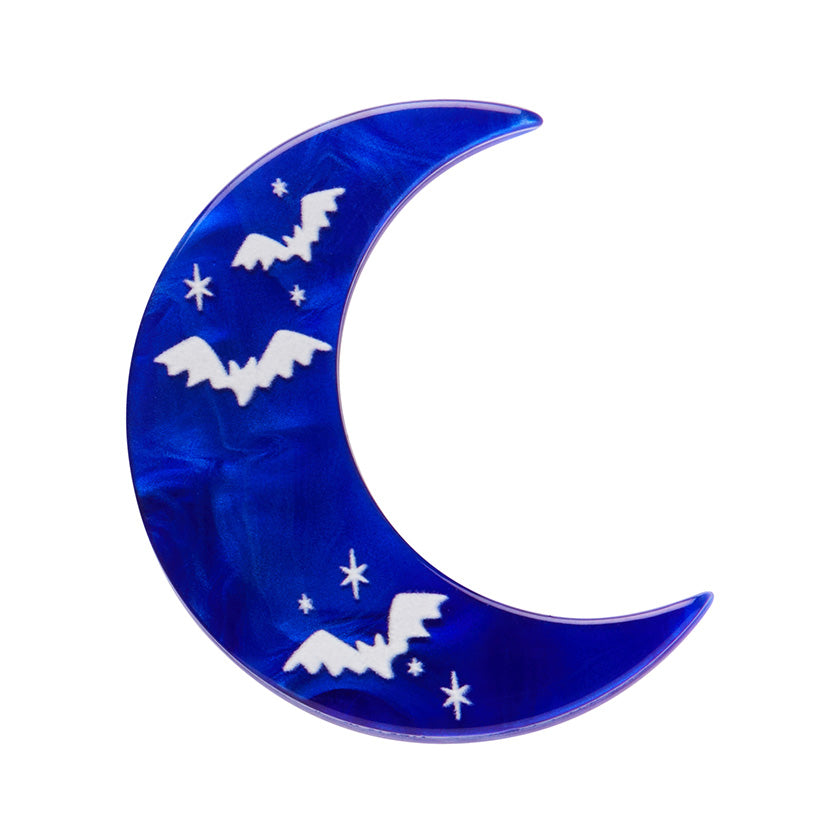 Erstwilder Half Moon Bat Halloween Mini Brooch Designed in Australia