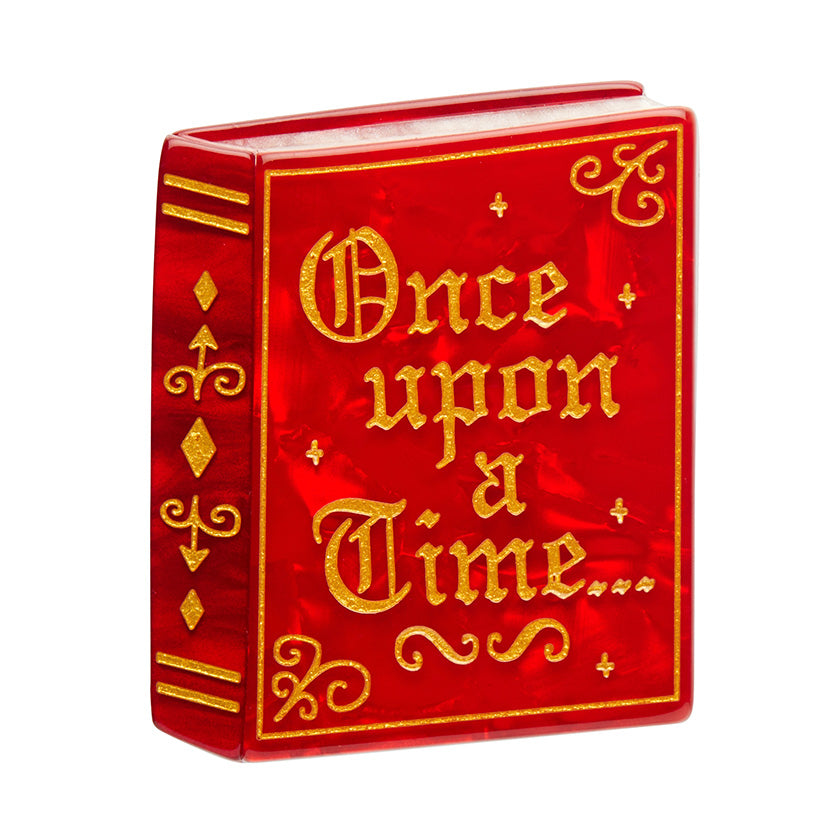 Erstwilder "Happily Ever After" Red Fairytale Book Brooch *GIFT WITH PURCHASE ONLY*