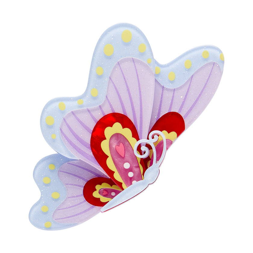 Erstwilder Hearts Aflutter Butterfly Brooch ~Sweet Valentine Collection~